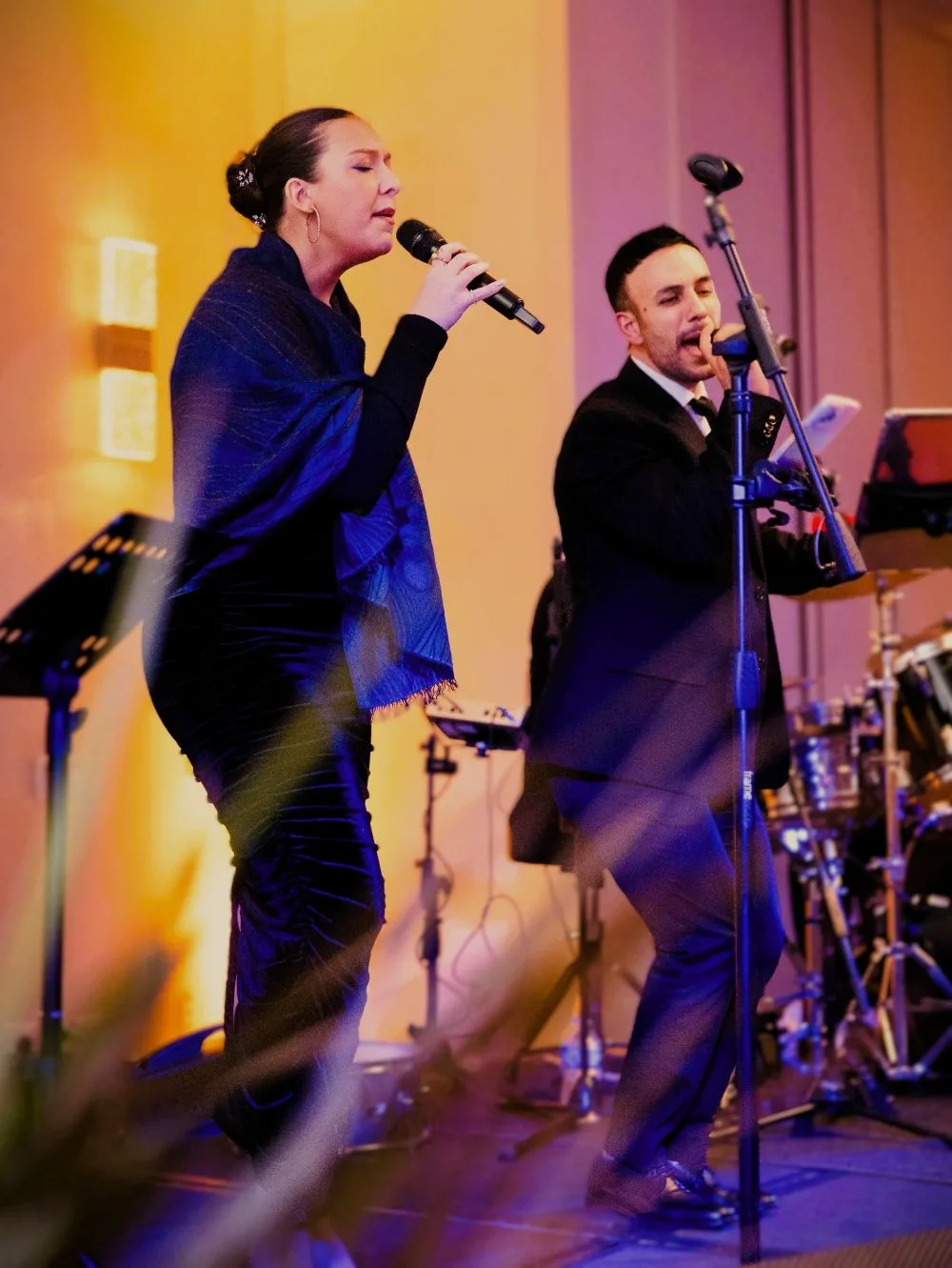 The Shuk Music Group performing at a Jewish wedding
